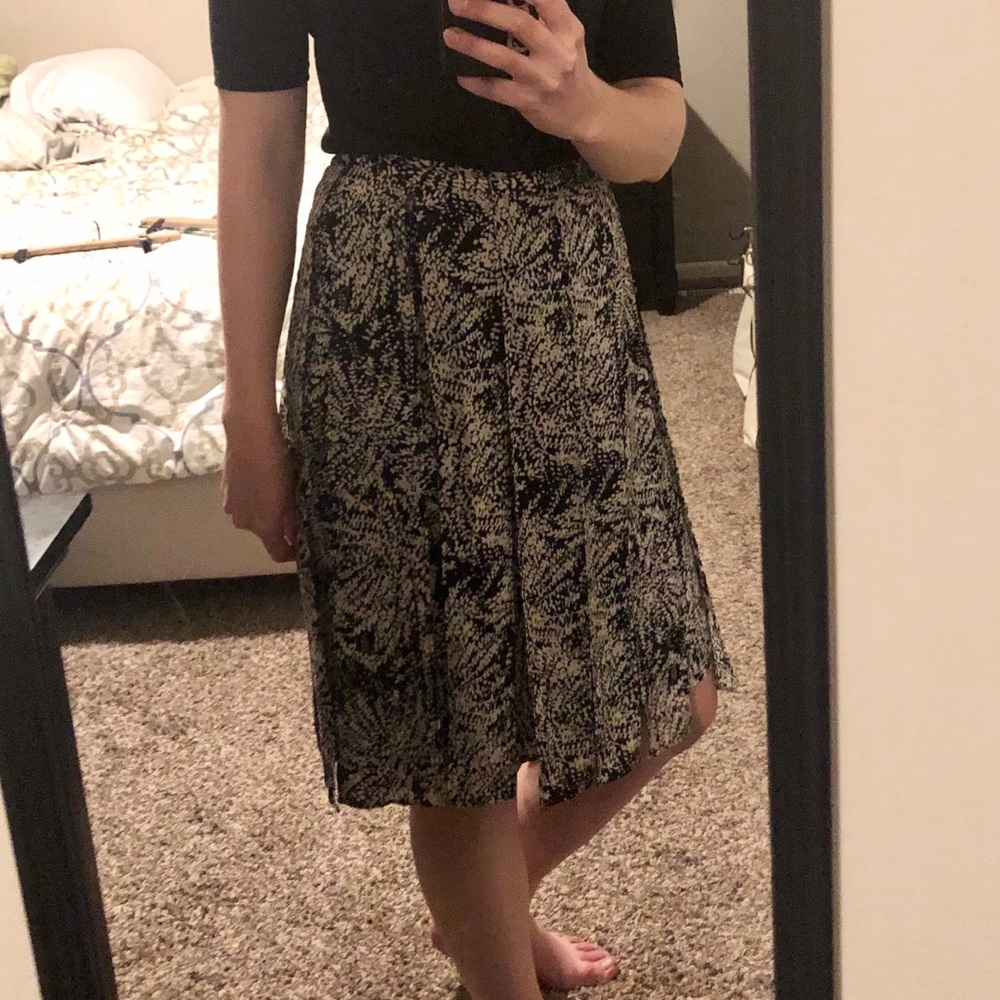 Confetti black and cream skirt